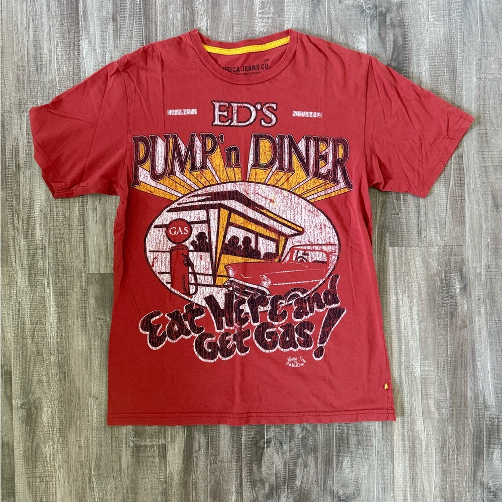 Nautica Red Graphic T-Shirt NWOT